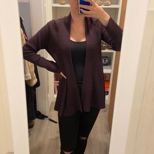 New York & Company maroon cardigan
